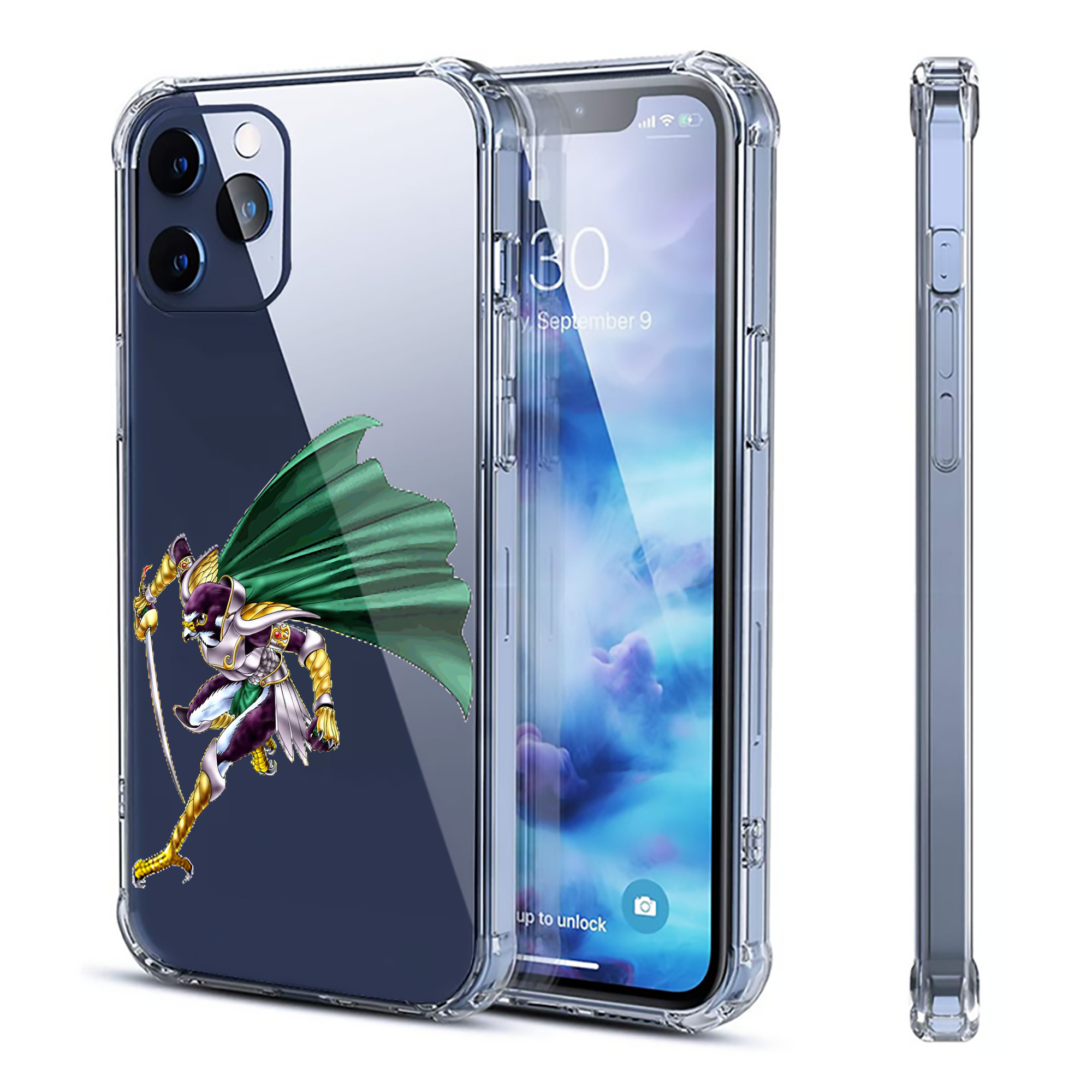 （画像用） 遊☆戯☆王 Yu-Gi-Oh! 【iPhone 12シリーズ対応】透明スマホケース（クリアソフトケース）